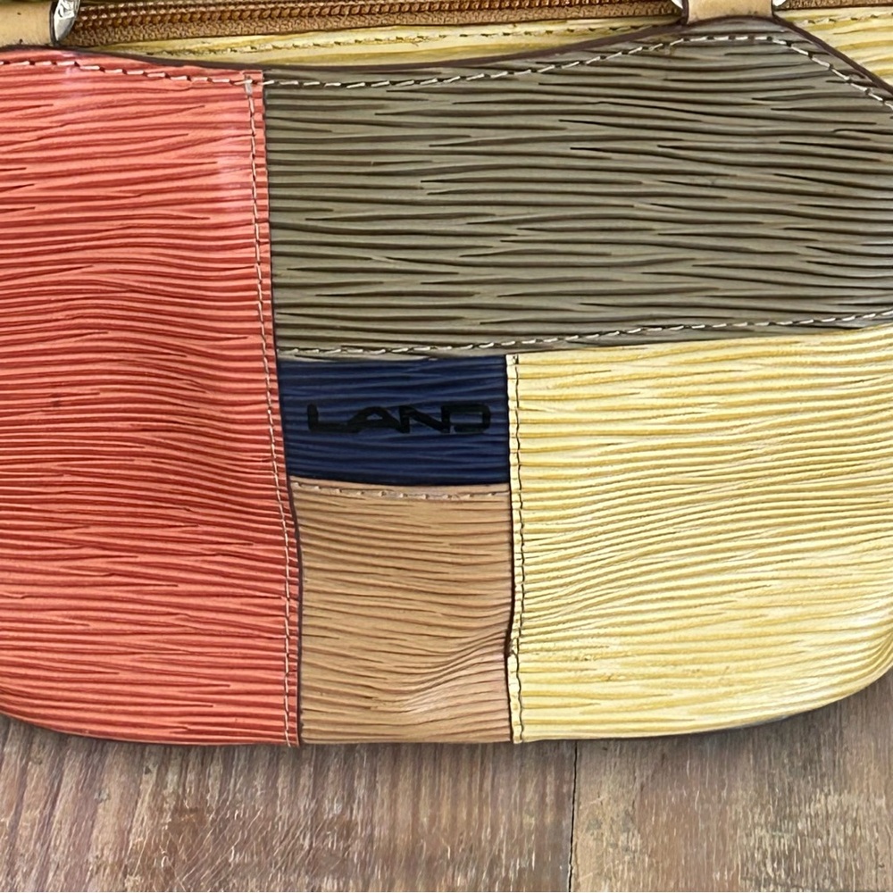LAND Multi-Color Patchwork Mini Leather Bag - image 2